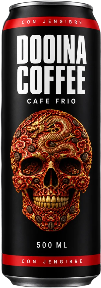 Lata Dooina Coffee China, con jengibre